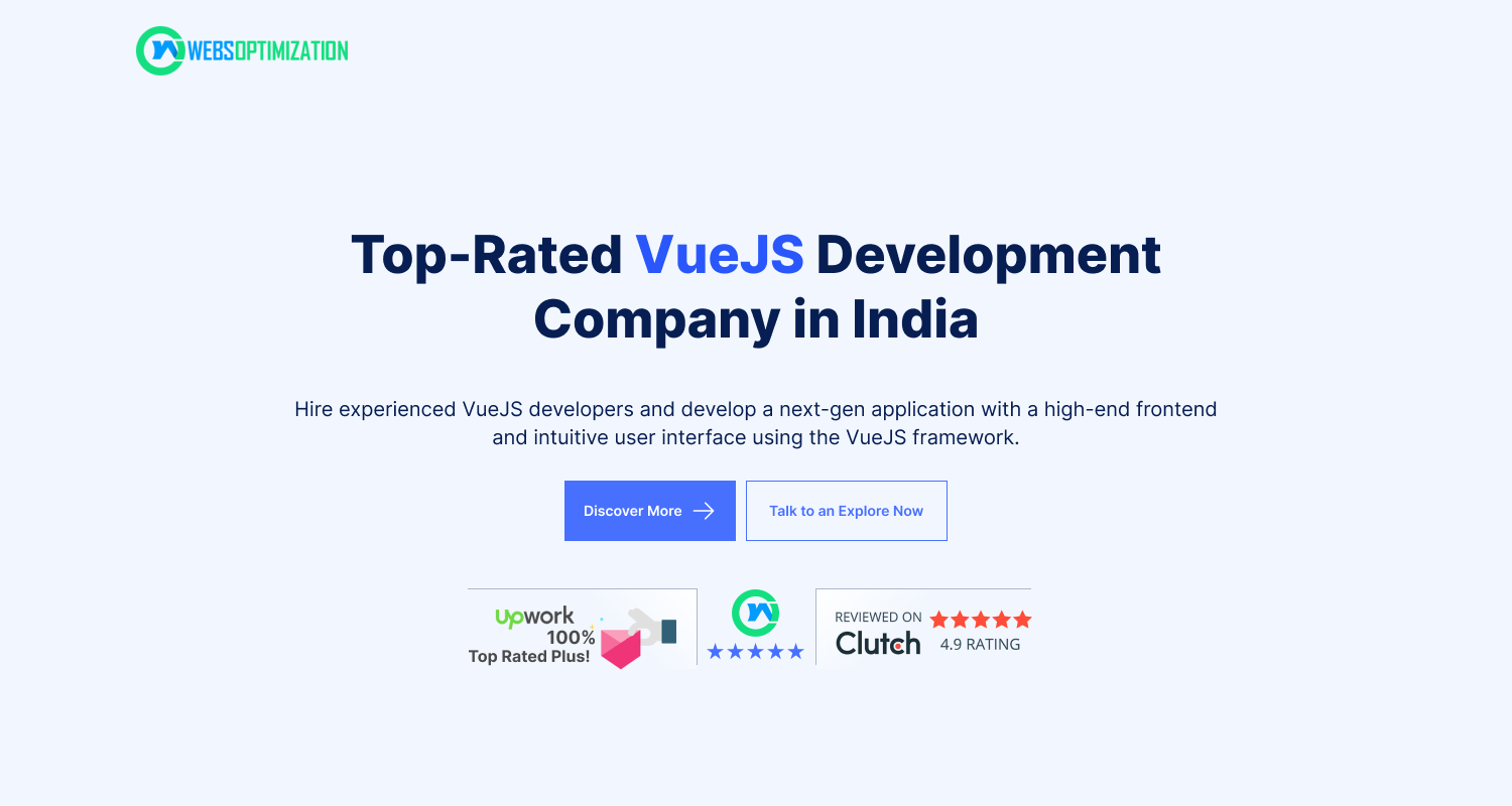Leading VueJS Development Company in India | Webs Optimization